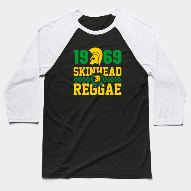 1969 Skinhead Reggae Baseball T-Shirt by lrvarley